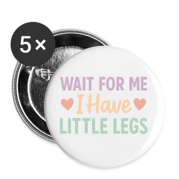 Idée de cadeau amusant pour un mème d’humour de proverbe mignon - Lot de 5 grands badges (56 mm) - blanc - Devant