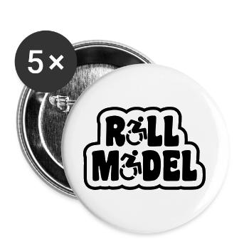 Role model. For the real wheelchair user # - Buttons large 2.2''/56 mm (5-pack) - white - Front