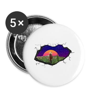 Weed Farmer - Buttons groß 56 mm (5er Pack) - Weiß - Vorne