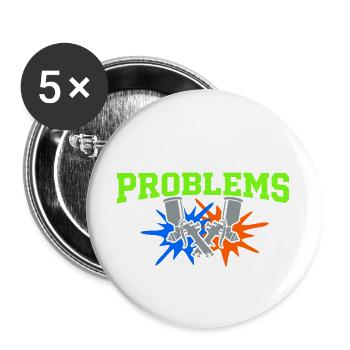 Atelier de carrosserie Technicien carrosserie - Lot de 5 grands badges (56 mm) - blanc - Devant