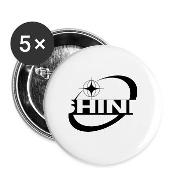 Shine Y2K  - Buttons groß 56 mm (5er Pack) - Weiß - Vorne