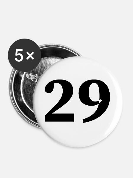 29 - Buttons groß 56 mm (5er Pack) - Weiß