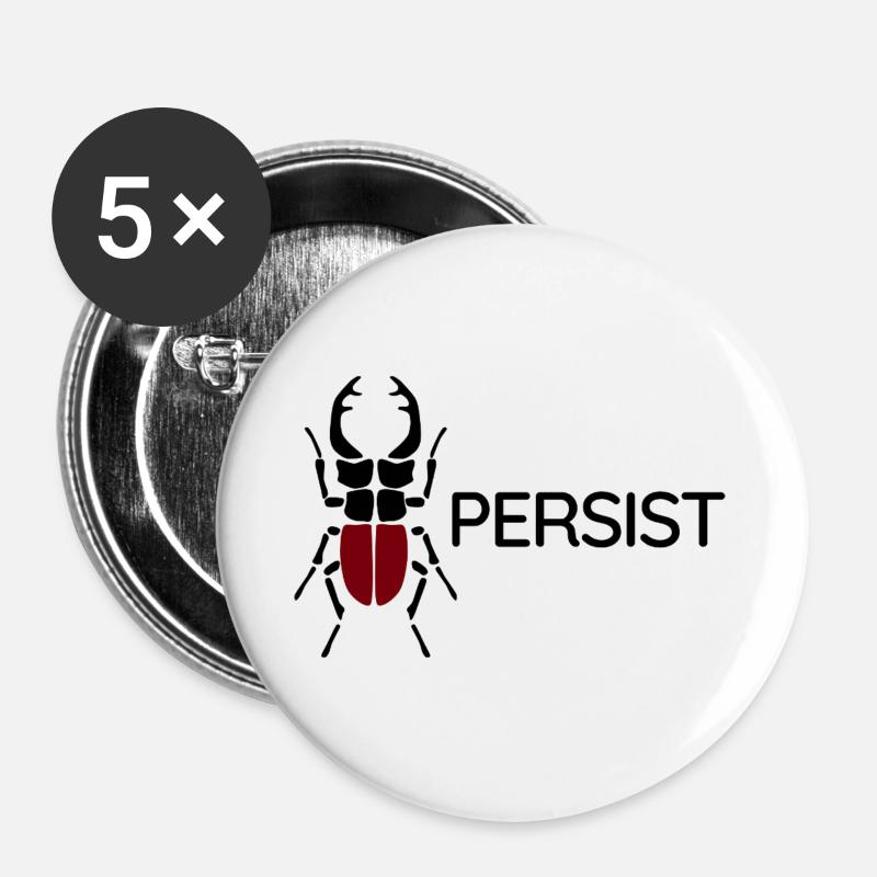 Stagbeetle - Persist - Buttons large 2.2''/56 mm (5-pack) - white