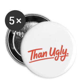 Better Late Than Ugly Make Up Diva Latecomer - Buttons large 2.2''/56 mm (5-pack) - white - Front