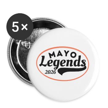Mayo Legends 2026 - Buttons large 2.2''/56 mm (5-pack) - white - Front