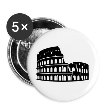 Colisée de Rome - Lot de 5 grands badges (56 mm) - blanc - Devant