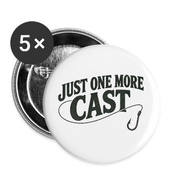 Nur noch ein Cast - Buttons groß 56 mm (5er Pack) - Weiß - Vorne