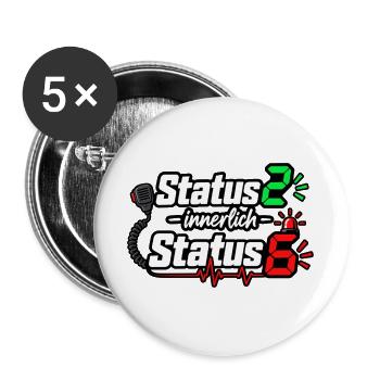 Status2 Innerlich Status6 - Buttons groß 56 mm (5er Pack) - Weiß - Vorne