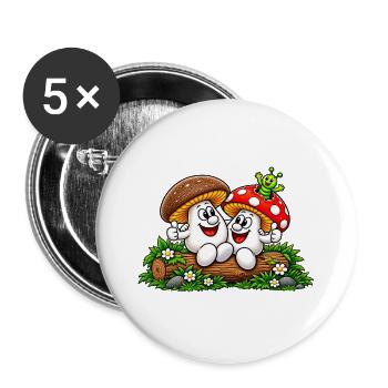 file_00000000f9e4820aaa614ac19141f813 - Buttons groß 56 mm (5er Pack) - Weiß - Vorne