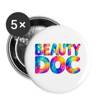 Beauty Doc - Buttons groß 56 mm (5er Pack) - Weiß - Vorne
