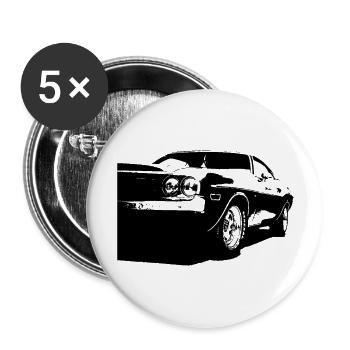 V8 - Buttons groß 56 mm (5er Pack) - Weiß - Vorne