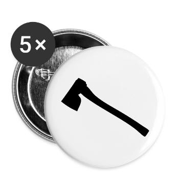 AXT - Buttons groß 56 mm (5er Pack) - Weiß - Vorne