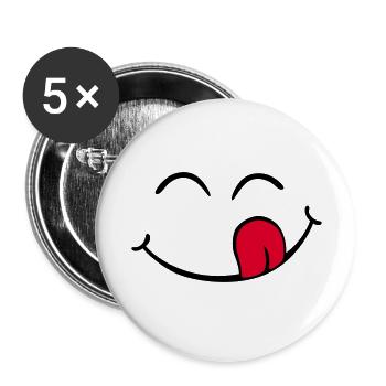 Delicious - Buttons large 2.2''/56 mm (5-pack) - white - Front