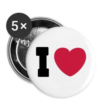 2009_08_23_ilove_78skate_2c - Buttons large 2.2''/56 mm (5-pack) - white - Front