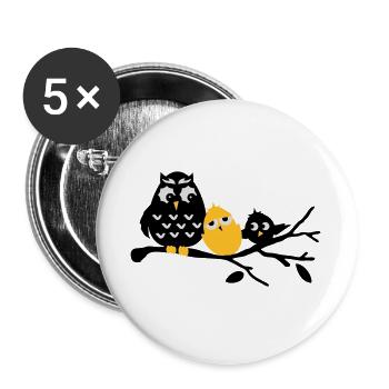 friends - Buttons large 2.2''/56 mm (5-pack) - white - Front