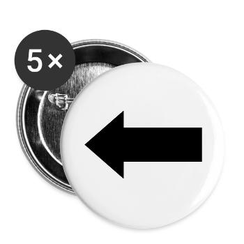 arrow - Buttons large 2.2''/56 mm (5-pack) - white - Front