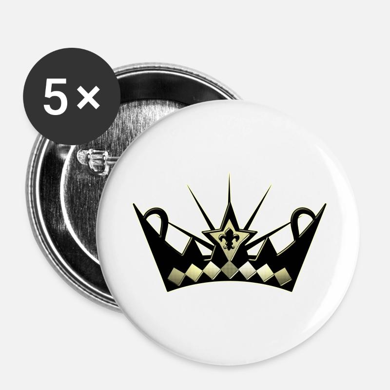King3 - Buttons large 2.2''/56 mm (5-pack) - white