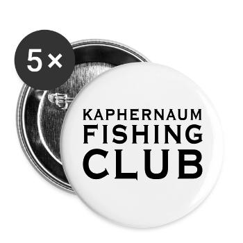 fishing solo - Buttons groß 56 mm (5er Pack) - Weiß - Vorne