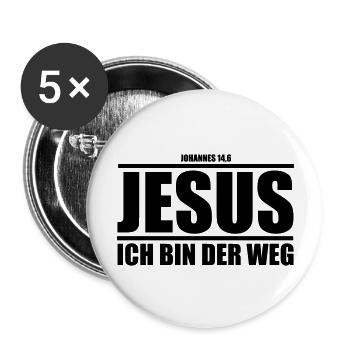Casque - Lot de 5 grands badges (56 mm) - blanc - Devant