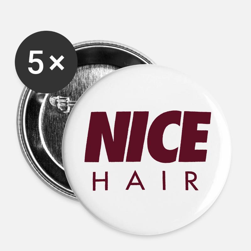 NICE Hair - Buttons large 2.2''/56 mm (5-pack) - white