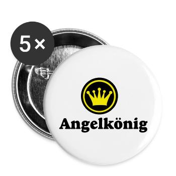 angeln - Buttons groß 56 mm (5er Pack) - Weiß - Vorne