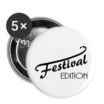 Festival Edition I - Buttons groß 56 mm (5er Pack) - Weiß - Vorne