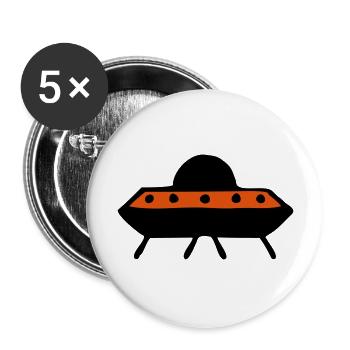 ufo4 - Buttons large 2.2''/56 mm (5-pack) - white - Front