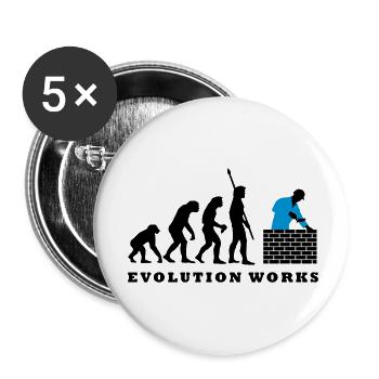 evolution_maurer_b_2c - Lot de 5 grands badges (56 mm) - blanc - Devant
