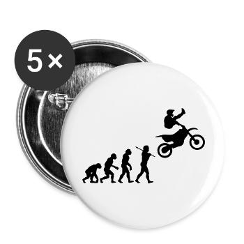 MX Freestyle Motocross Evolution - Buttons large 2.2''/56 mm (5-pack) - white - Front