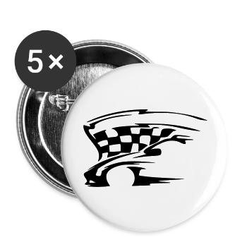 auto 5 - Buttons groß 56 mm (5er Pack) - Weiß - Vorne
