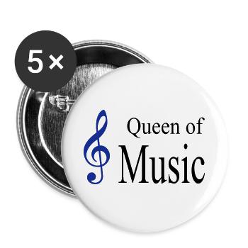 music - Buttons large 2.2''/56 mm (5-pack) - white - Front