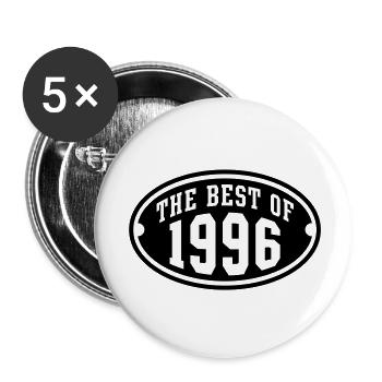 THE BEST OF 1996 - Birthday Geburtstag Design - Buttons large 2.2''/56 mm (5-pack) - white - Front