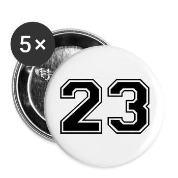23 - Buttons large 2.2''/56 mm (5-pack) - white - Front