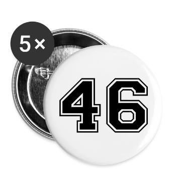 46 - Buttons large 2.2''/56 mm (5-pack) - white - Front