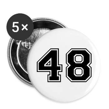 48 - Buttons large 2.2''/56 mm (5-pack) - white - Front