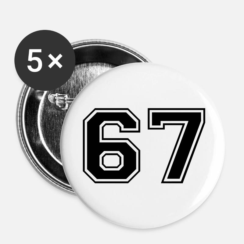 67 - Buttons large 2.2''/56 mm (5-pack) - white