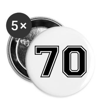 70 - Buttons large 2.2''/56 mm (5-pack) - white - Front