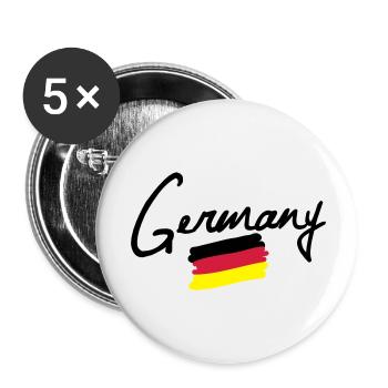 germany - Buttons large 2.2''/56 mm (5-pack) - white - Front