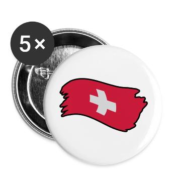 suisse23 - Buttons large 2.2''/56 mm (5-pack) - white - Front