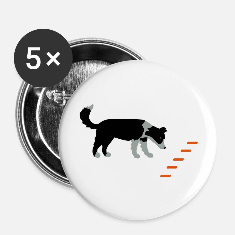 Obedience 1 - Buttons large 2.2''/56 mm (5-pack) - white