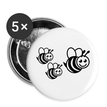 hummel_family__f1 - Buttons large 2.2''/56 mm (5-pack) - white - Front