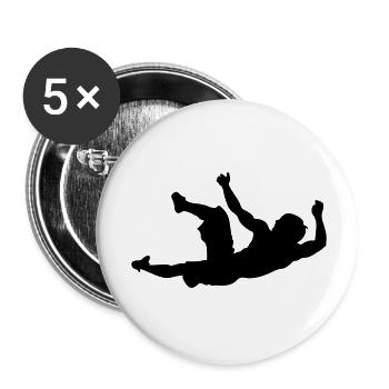 Escalade # 7 - Lot de 5 grands badges (56 mm) - blanc - Devant