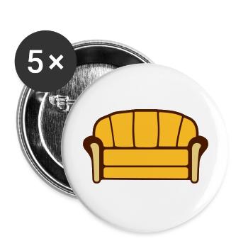 Couch - Buttons large 2.2''/56 mm (5-pack) - white - Front