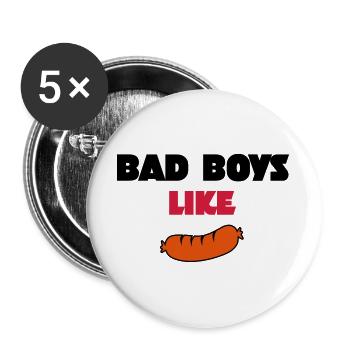 sausage - Buttons large 2.2''/56 mm (5-pack) - white - Front