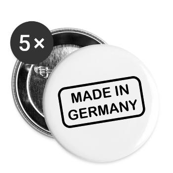 made_in_germany_f1 - Buttons large 2.2''/56 mm (5-pack) - white - Front