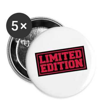 Cool Limited Edition Design - Lot de 5 grands badges (56 mm) - blanc - Devant