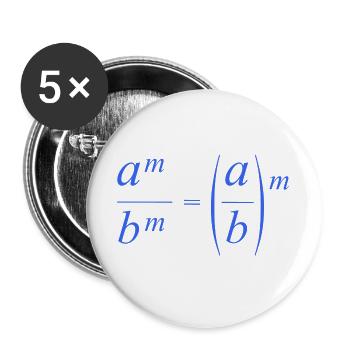 mathematics - Buttons large 2.2''/56 mm (5-pack) - white - Front