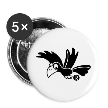 Rabe - Buttons large 2.2''/56 mm (5-pack) - white - Front