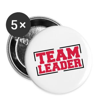 team_leader_rm2 - Buttons large 2.2''/56 mm (5-pack) - white - Front
