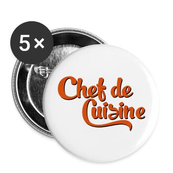 chef - Buttons large 2.2''/56 mm (5-pack) - white - Front